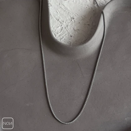 گردنبند نقره مردانه کد 0251235