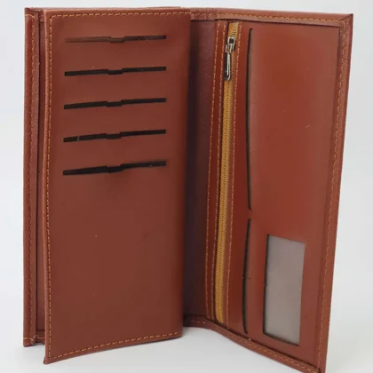 کیف مردانه پالتویی دکمه دار چرم صنعتی (فوم) دور دوخت کد 18123س