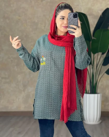 مانتو ریما گلدوزی
