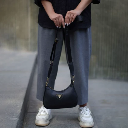 کیف زنانه پرادا Prada Triangle Logo Shoulder Bag A01