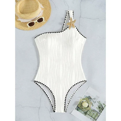 مایو زنانه یک تکه ویوی (Wavy) برند شین Shein