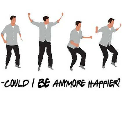 تیشرت friends طرح Chandler Bing dance