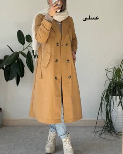 بارانی بلند کتان زارا