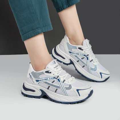 کفش و کتانی زنانه و دحترانه رنگ سفید سرمه ای کد M784