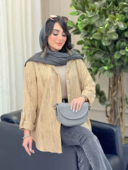 شومیز آستین پاگن نجلا