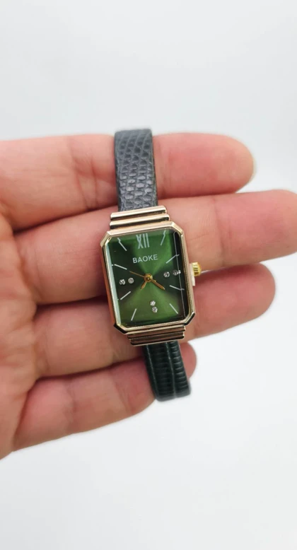 ساعت مچی زنانه باوک BAOKE بند چرمی ، اسپرت و روزمره با جعبه کادویی