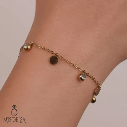 دستبند استیل هشت دایره