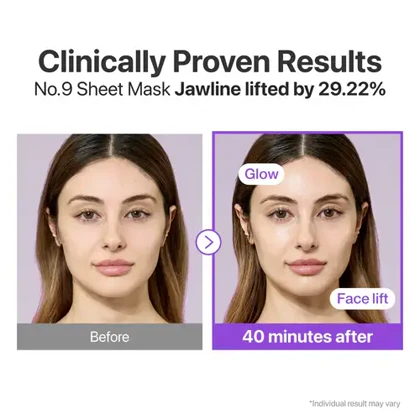 ماسک نامبوزین لیفتینگ و ضد چروک ورقه ای numbuzin No.9 Sheet Mask