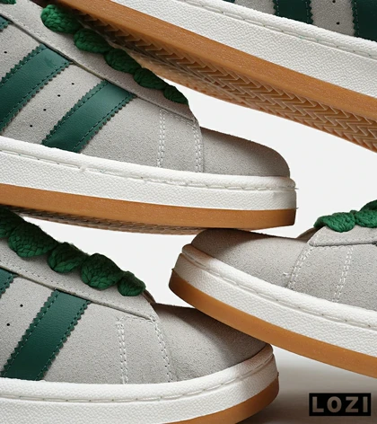 کفش کتانی بزرگ پا طوسی سبز ADIDAS Campus مدل 5722