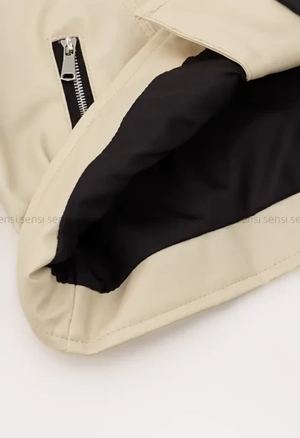 بایکر چرم آستر دار زارا کد1004868