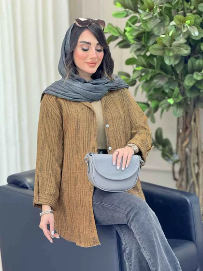 شومیز آستین پاگن نجلا