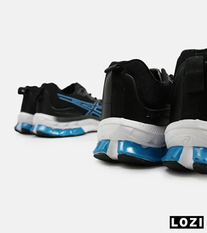 کفش کتانی مردانه مشکی آبی ASICS GORETEX