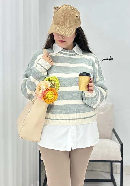 پلیور بافت زبرا