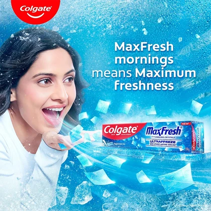 خمیردندان کلگیت Colgate مدل MaxFresh Ultra Freeze آبی