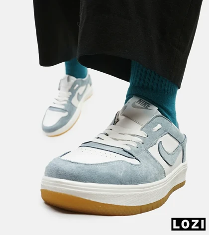 کفش کتانی مردانه سفید آبی نایک NIKE SB