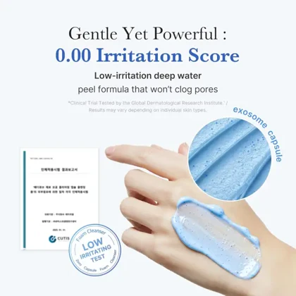 فوم شستشو کپسولی منافذ و لایه‌بردار مدی‌کیوب Medicube Zero Pore SA Clear Blue Capsule Foam Cleanser