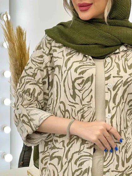 شومیز طرح دار ستیا