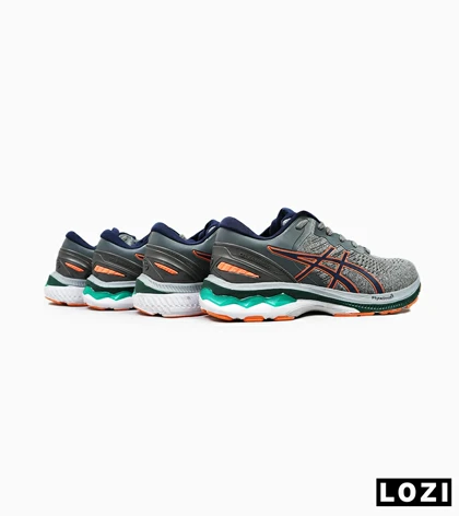 کتانی بزرگ پا طوسی نارنجی ASICS GEL-KAYANO 27