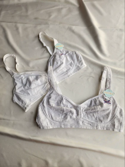 سوتین دخترانه نخی ابرنازک بدون فنر کد: 0345