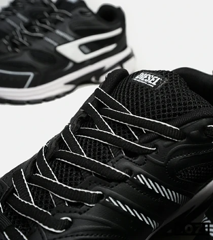 کفش کتانی مردانه مشکی سفید DIESEL S-SERENDIPITY SPORT مدل 5381