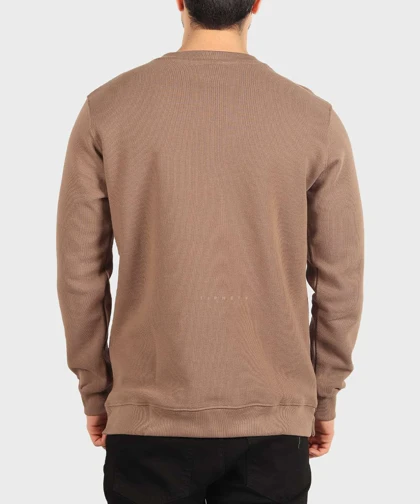 تیشرت آستین بلند مردانه بافت ریز 4416