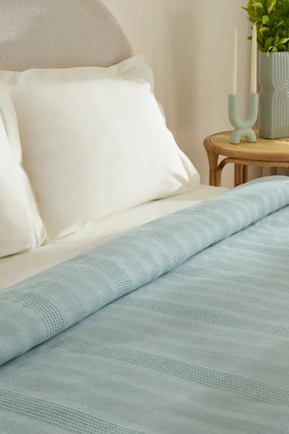 روتختی پیکه دو نفره Karaca Home مدل Layna Ecocell لایوسل - آبی