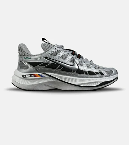 کفش کتانی مردانه و زنانه طوسی نایک NIKE P-6000 مدل 8581