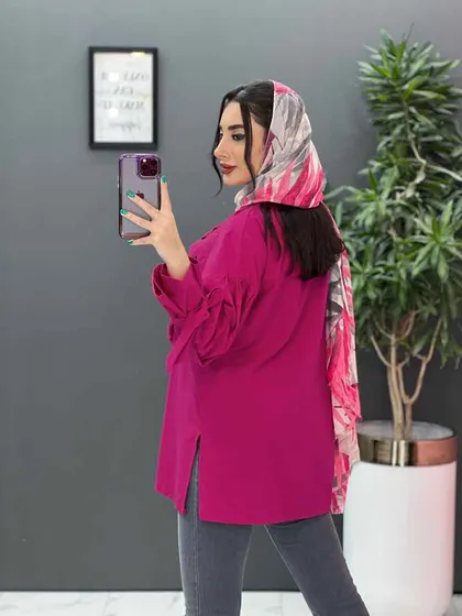 مانتو لینن آستین بند دار