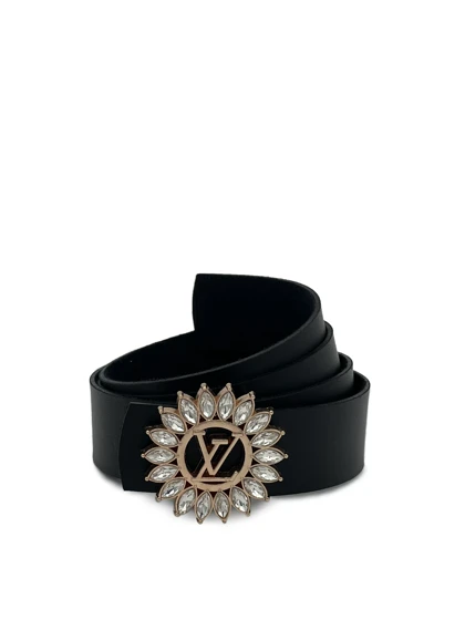 کمربند LV خورشیدی 3/5cm طلایی