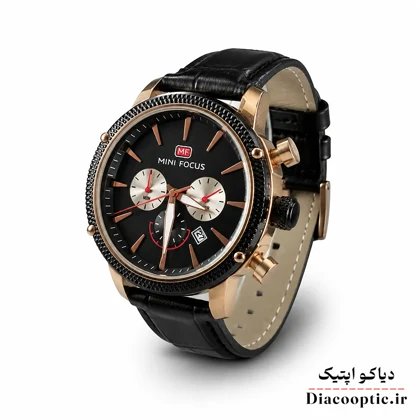 ساعت مچی مردانه اورجینال موتور ژاپنی برند مینی فوکوس سه موتور مدل Mf0010G.01 بند چرم