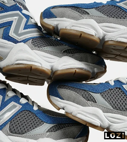 کفش کتانی مردانه و زنانه آبی طوسی NEW BALANCE 9060 مدل 7313