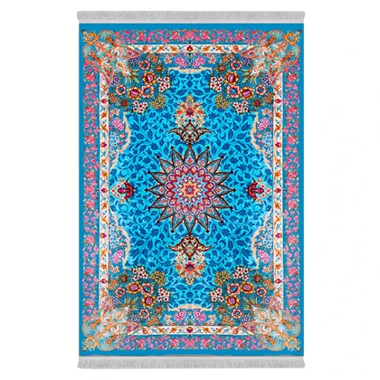 فرشینه از جنس پارچه هازان مخمل ترک طرح سنتی و مدرن برند دفه کد DAMG729