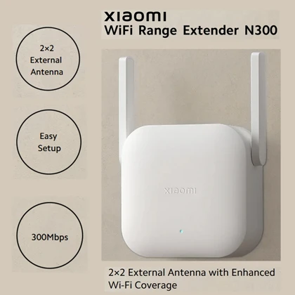 تقویت کننده وای فای شیائومی XIAOMI مدل N300 با آنتن خارجی