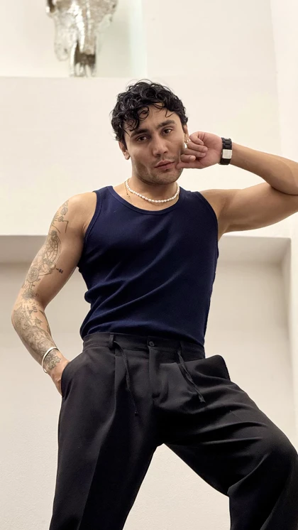 رکابی تنک تاپ کبریتی نخ پنبه ساده