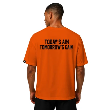 تیشرت مردانه زنانه اورسایز نخی 1991 today's aim tomorrow's gain مدل TS19115