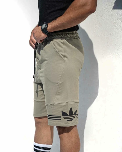 شلوارک بگ ورزشی ADIDAS سبز لجنی