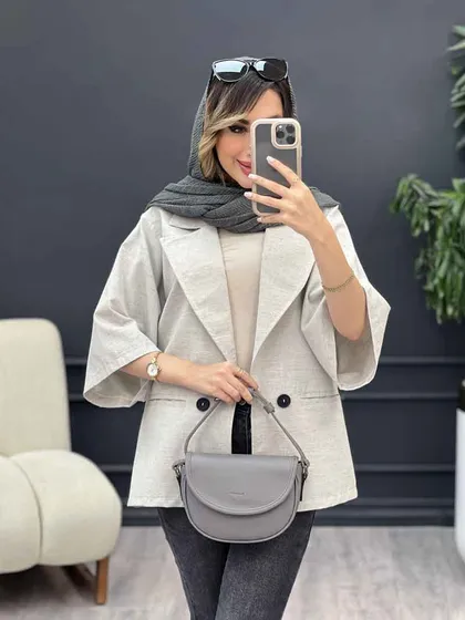 مانتو دو دکمه نسیم