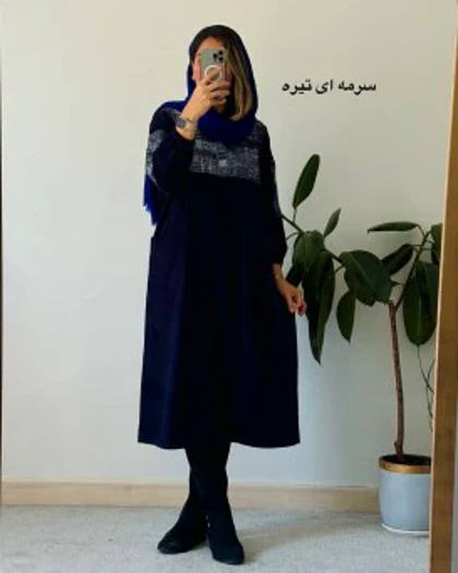 پیراهن مانتویی پاییزه بهنیا