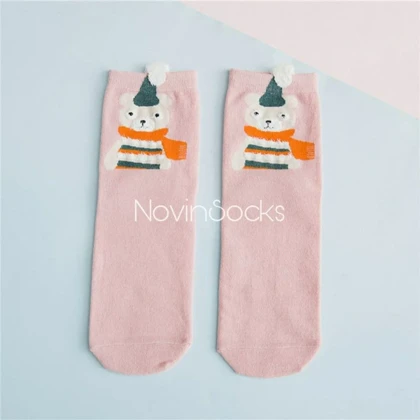 جوراب ساق‌دار طرح حیوانات مزرعه