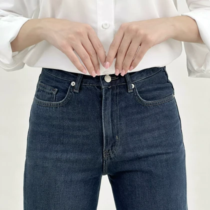 شلوار جین نیم بگ 1008502