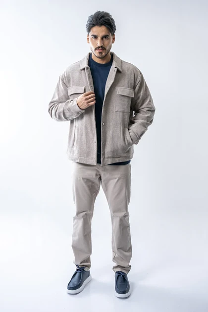 کت مخمل کبریتی مردانه