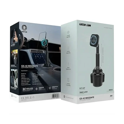 هولدر موبایل گرین لاین مدل GREEN LION GX-43 MAGSAFE GNMGCU43HLBK