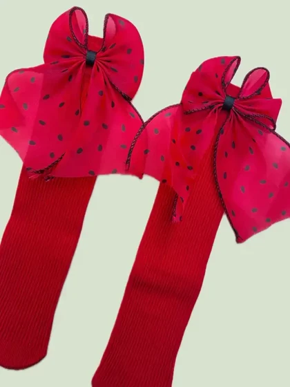 جوراب ساق بلند دخترانه هندوانه یلدایی