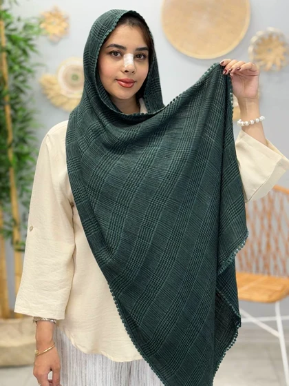 2081-شال چهارخونه عدسی