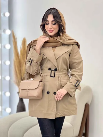 بارانی سرجیب دوبل ژیله دار