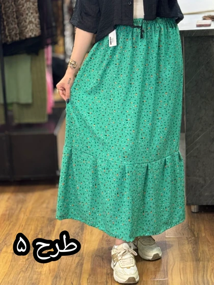 دامن چین‌دار گل‌گلی -2322