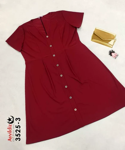 پیراهن مجلسی زنانه سایز بزرگ کد 3525