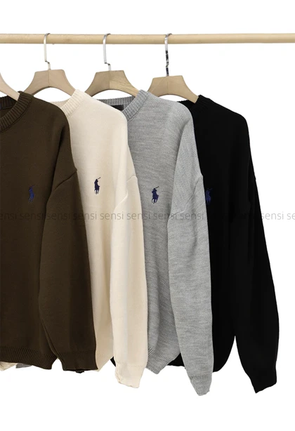 بافت یقه گرد گلدوزیPOLO کد1004904