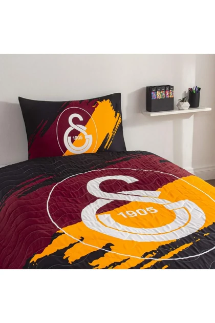 سرویس روتختی یک نفره Taç مدل Galatasaray Aslan پنبه - چندرنگ