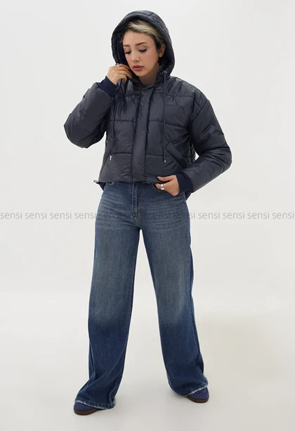 کاپشن کلاه دار پشم شیشه کد1004773